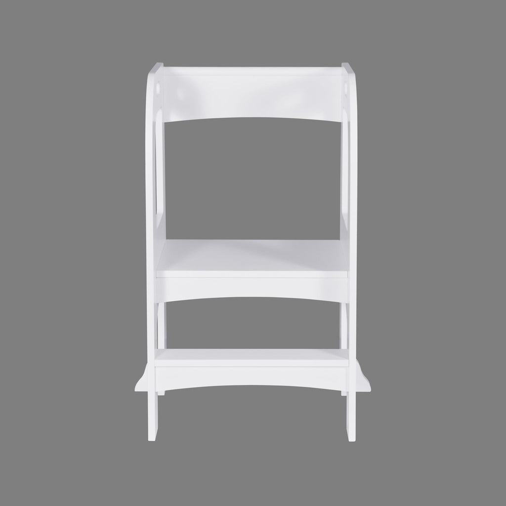 Child Standing Tower;  Step Stools for Kids;  Toddler Step Stool for Kitchen Counter;  White