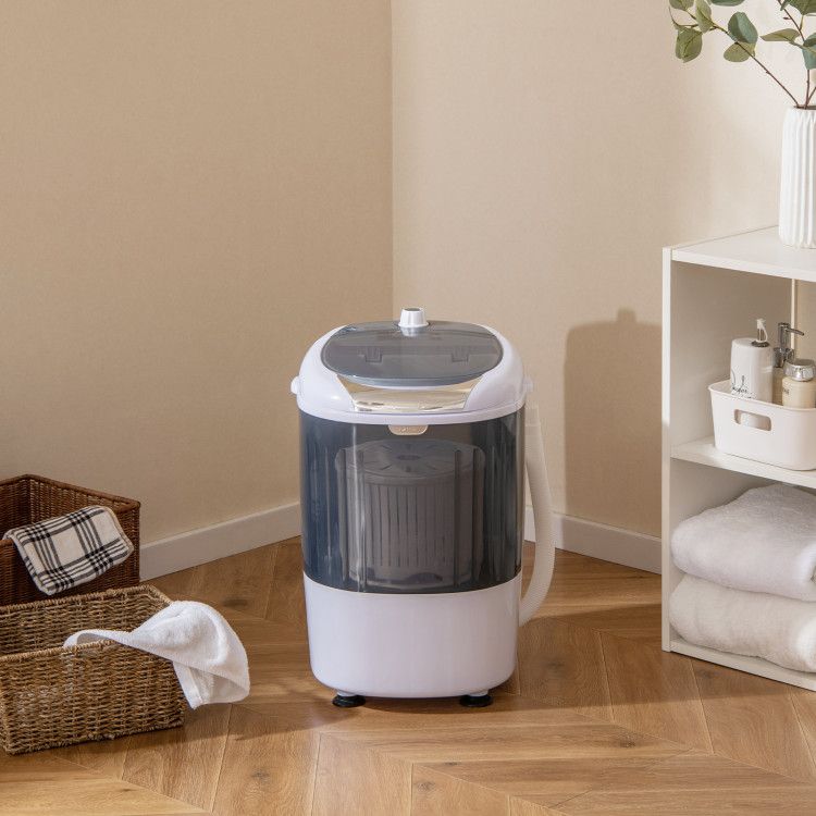 Portable Mini Washing Machine Semi-Automatic Washer and Spinner Combo with Single Tub