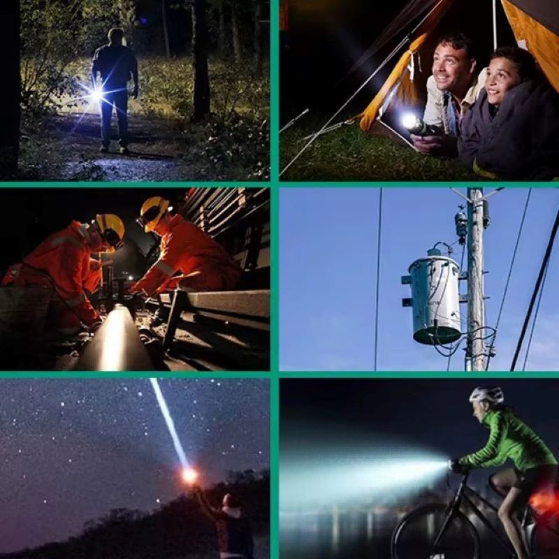 Portable LED Rechargeable Flashlight for Night Walking