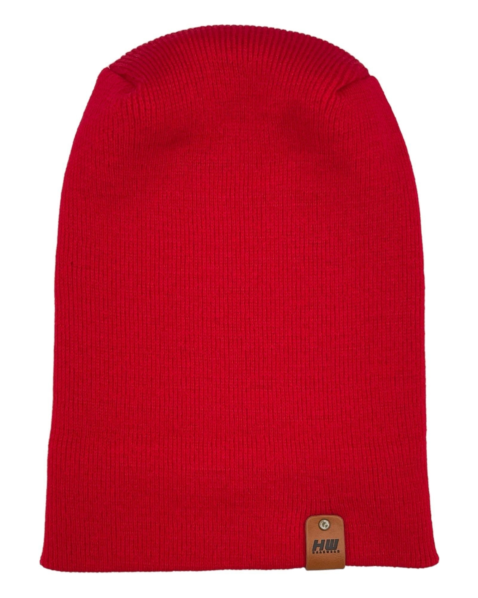 HAAKWEAR Theta-Stitch Cuffed Beanie - Designed and Made in USA (Patent Pending Design) - Scarlet Red