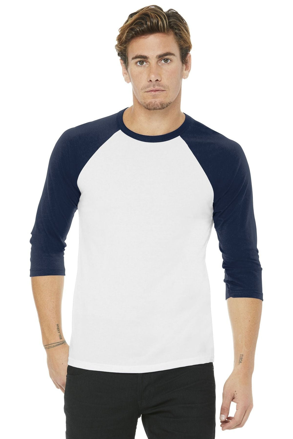 BELLA+CANVAS Unisex 3/4-Sleeve Baseball Tee BC3200