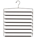 Metal Hanger 8 Tier Swing Arm | Space Saving Clothing Hangers with Foam Padding, Removable Arms, Alloy Steel Construction for Durability