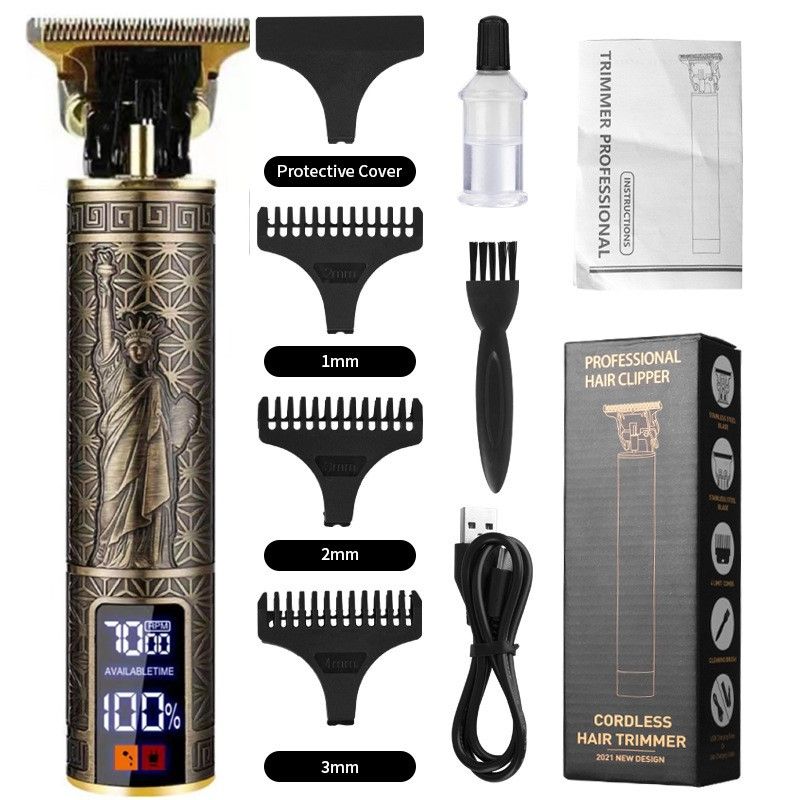 Professional Mens Hair Clippers Trimmer Machine Cordless Beard Electric Shaver