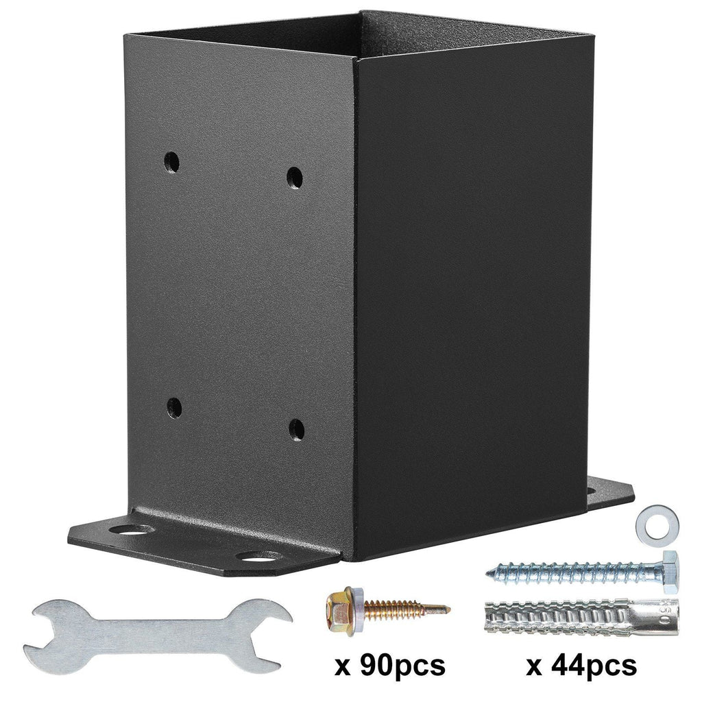 VEVOR 10 Pack 4x4 Post Base Brackets Heavy Duty Wood Post Fence Post Anchor