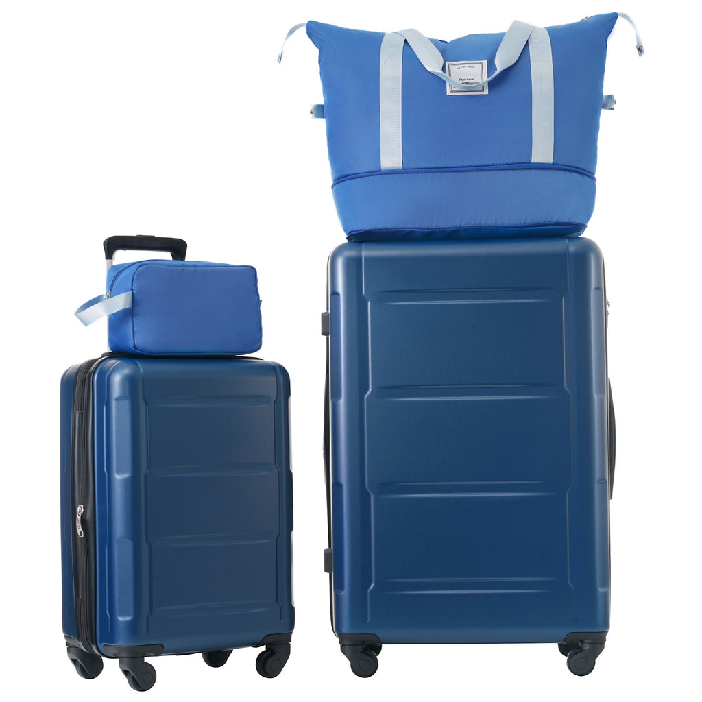 2 Piece Luggage Set with Bags Expanable Spinner Wheels ABS Lightweight Suitcase with TSA Lock 20inch+28inch