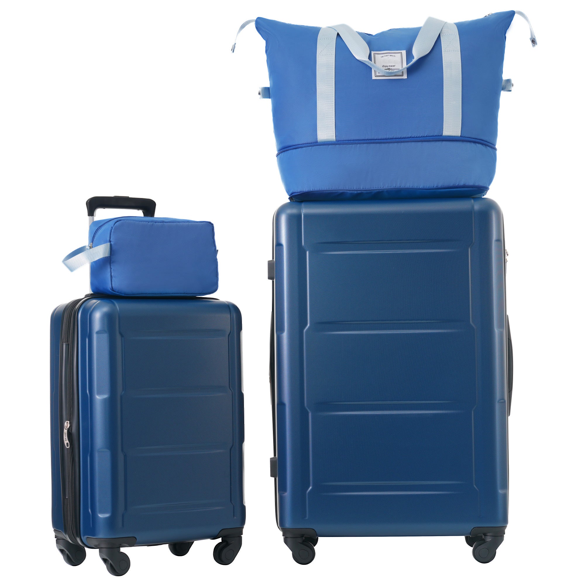 2 Piece Luggage Set with Bags Expanable Spinner Wheels ABS Lightweight Suitcase with TSA Lock 20inch+28inch