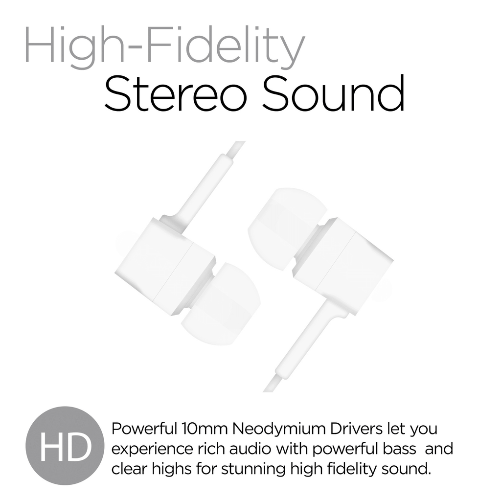 HyperGear Low Ryder Earphones w/Mic 3.5mm
