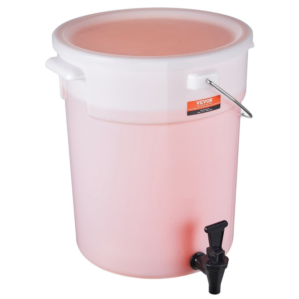 Beverage Dispenser, 5 Gallon Drink Dispensers for Parties, Plastic Juice Dispenser with Spigot and Lid, Iced Tea Lemonade Juice Water Dispenser, for Restaurants, Hotels, Parties