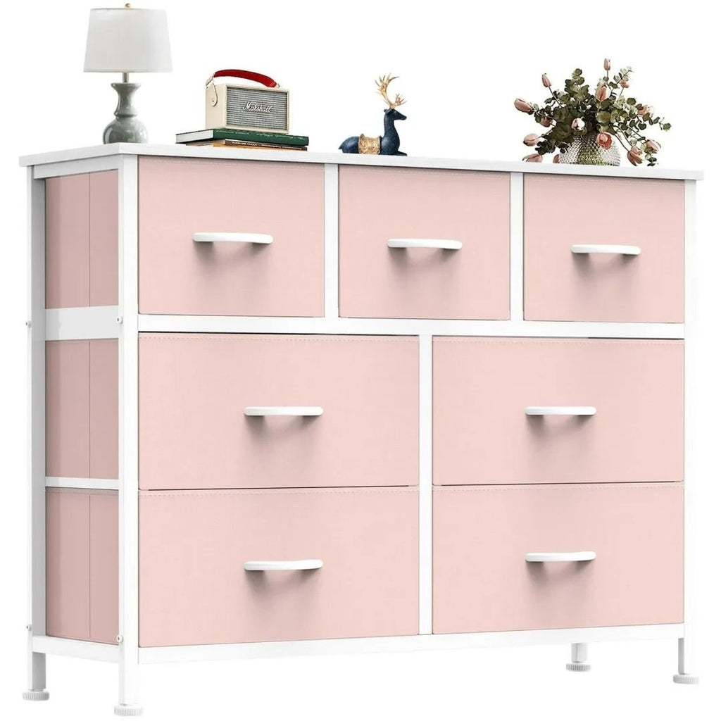 Desser For Bedroom With 7 Fabric Drawers Organizer Storage Closet Chest Clothes For Living Room Display Cabinet Of Furniture