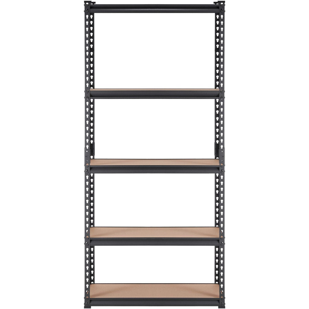 VEVOR Storage Shelving Unit, 5-Tier Adjustable, 2000 lbs Capacity, Heavy Duty Garage Shelves Metal Organizer Utility Rack, Black, 36" L x 18" W x 72" H for Kitchen Pantry Basement Bathroom Laundry