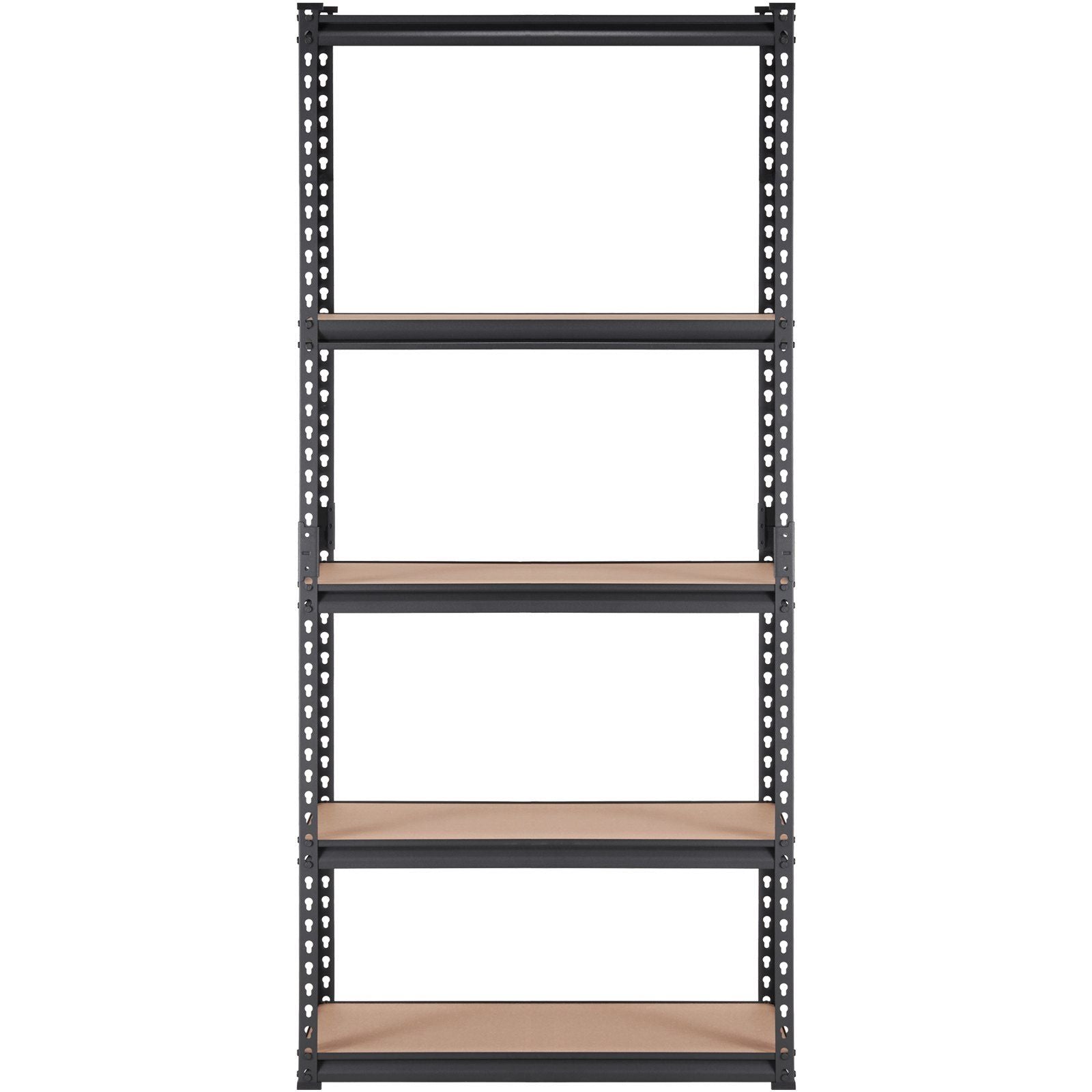 VEVOR Storage Shelving Unit, 5-Tier Adjustable, 2000 lbs Capacity, Heavy Duty Garage Shelves Metal Organizer Utility Rack, Black, 36" L x 18" W x 72" H for Kitchen Pantry Basement Bathroom Laundry
