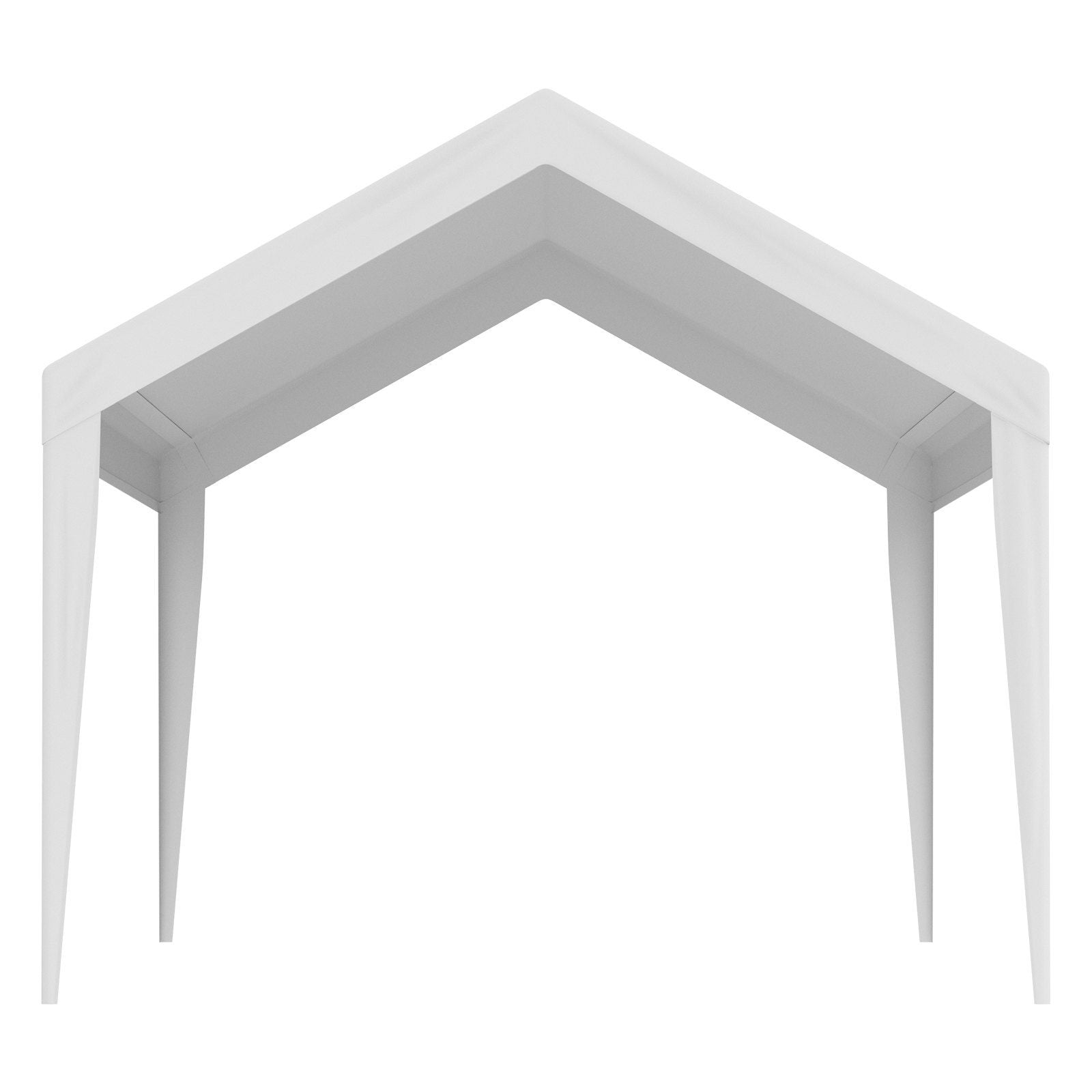 VEVOR Carport Replacement Canopy Cover 10 x 20 ft, Garage Top Tent Shelter Tarp Heavy-Duty Waterproof & UV Protected, Easy Installation with Ball Bungees,White (Only Top Cover, Frame Not Include)