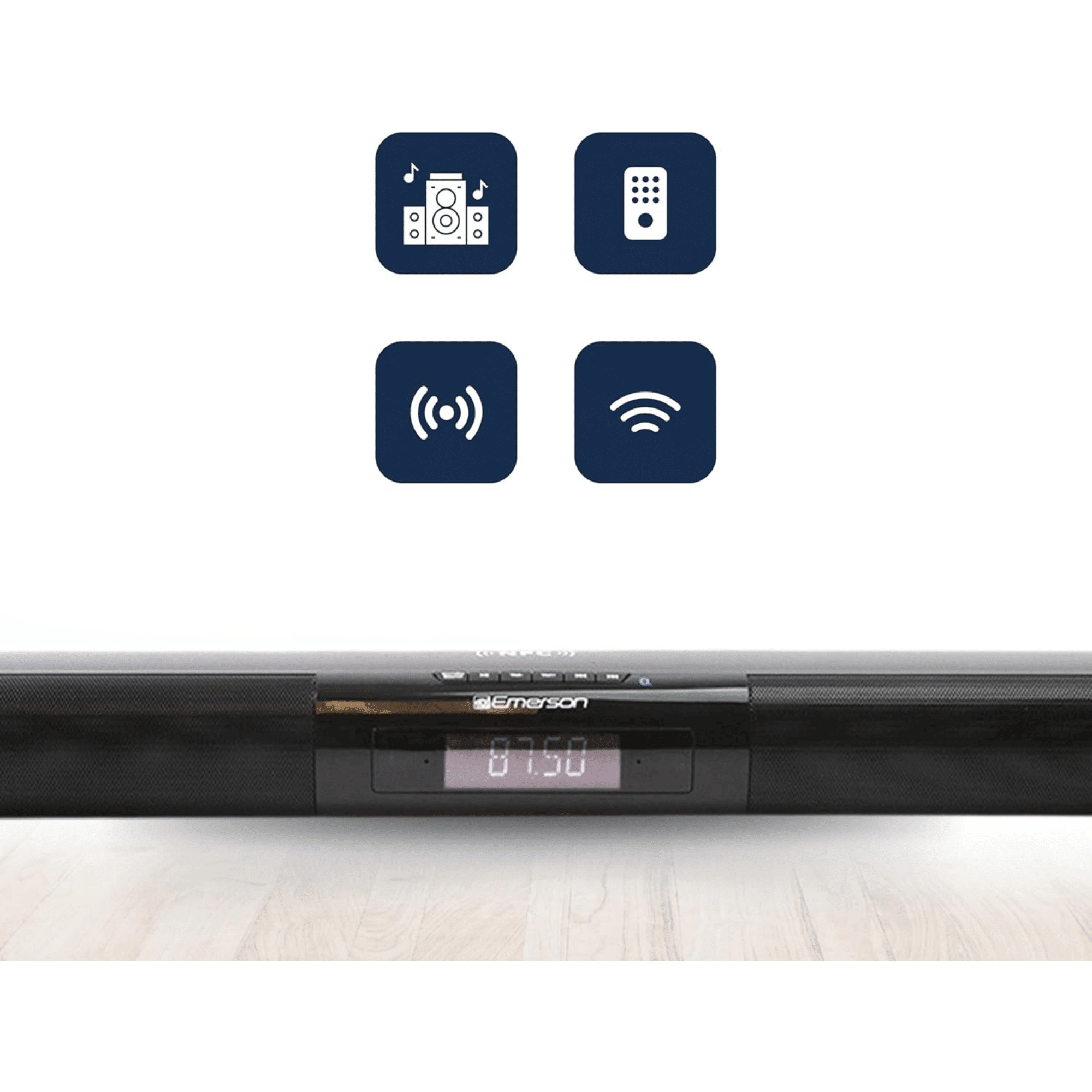 Emerson 42" Bluetooth Soundbar with Digital FM Radio and Remote Control