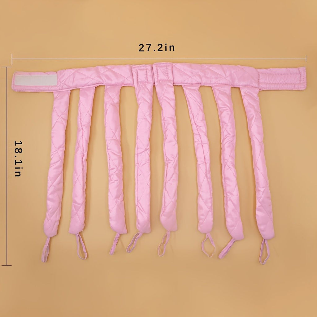 Satin No Heat Curlers for Long Hair - Heatless Curling Rod Headband for Beautiful, Healthy Curls