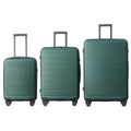 Luggage Sets ABS Hardshell 3pcs Luggage, Lightweight Durable Suitcase sets Spinner Wheels Suitcase with TSA Lock 20''24''28'' Available(Dark Green)