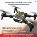 S6 Professional Remote Control Drone, Dual Camera Dual Folding Remote Control Quadcopter Height Holding Remote Control, Christmas Halloween Thanksgiving Gifts