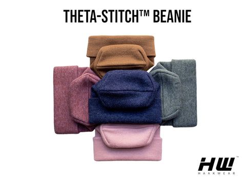HAAKWEAR Theta-Stitch Cuffed Beanie - Designed and Made in USA (Patent Pending Design) - Rusty Burgundy