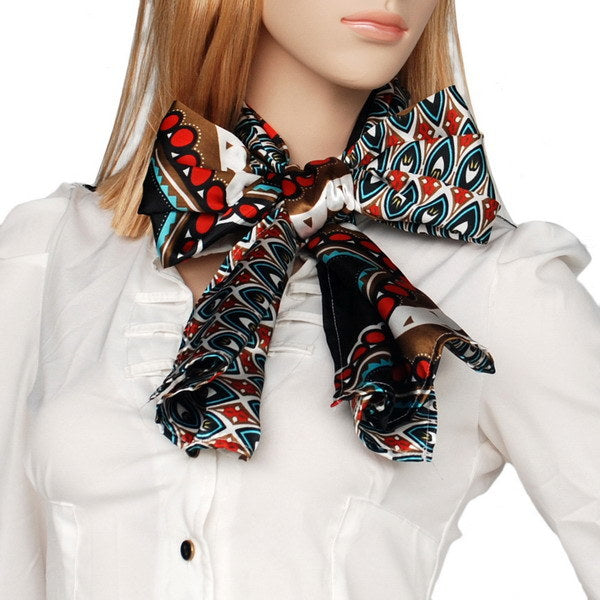 Blando Black Tone Fantastic Multi-Patterns Chic Natural Soft Silky Scarf/Wrap/Shawl(Large)