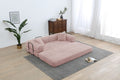 77.9'' Convertible Folding Sofa Bed – 4-in-1 Modular Floor Couch, Corduroy Small Cloud Couch, Compressed Foldable Sleeper Sofa, King Size Futon for Bedroom, Guest Room (Pink)