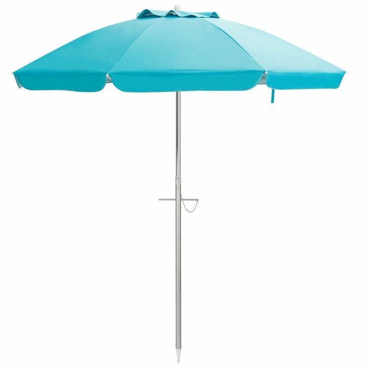 6.5 Feet Beach Umbrella with Carry Bag without Weight Base