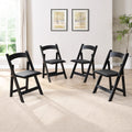 Upholstered folding chair, space saving, easy to carry, 4PCS, Dining room