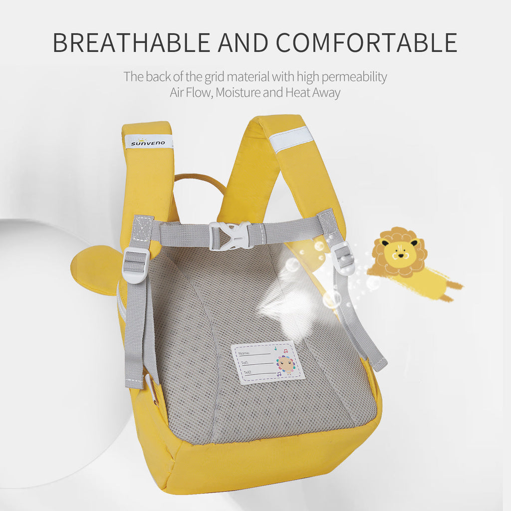 SUNVENO Children's Backpack Kindergarten Shoulder Bag For Kids 2-6 Years Carton Design, Cute Pet Series