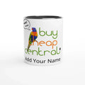 White 11oz Ceramic Mug with Color Inside