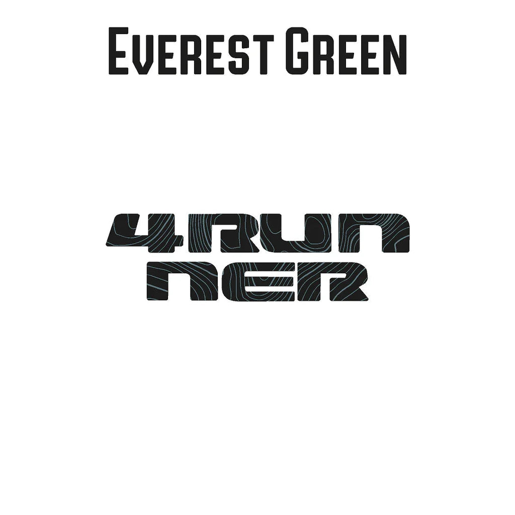 4RUNNER Topographic Rear Liftgate Emblem Overlays - 2025+ 4Runner