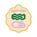 Green and Purple Paperclips
