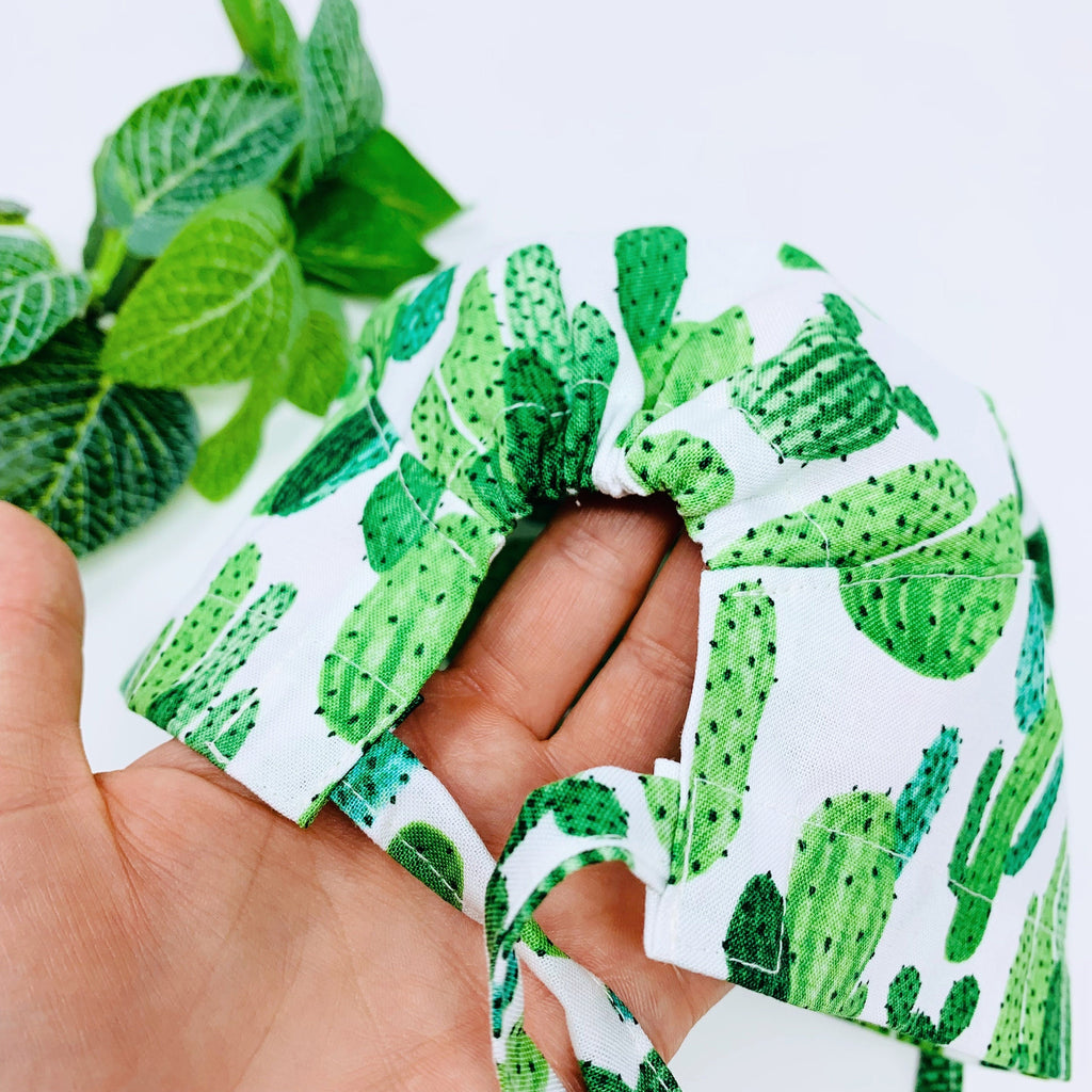 Cactus Skull tie-back style surgical scrub cap for men by Paradise Caps.