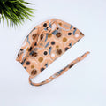 Floral Twirl Skull tie-back style surgical scrub cap for men by Paradise Caps.