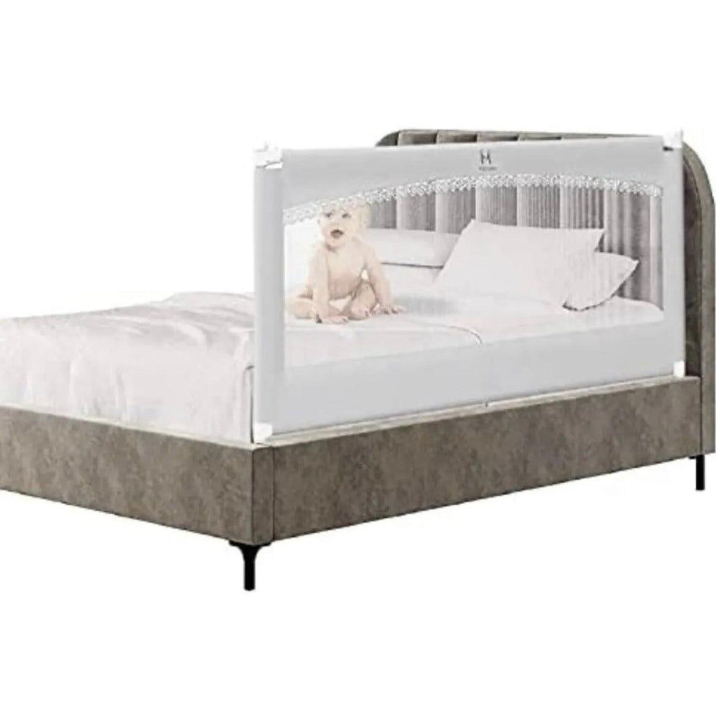 M MAYbabe Bed Rails for Babies and Toddlers, Extra Long and Tall Infants Bed Rail Guard Long Side of Kings or Queens(Grey-60 inches)