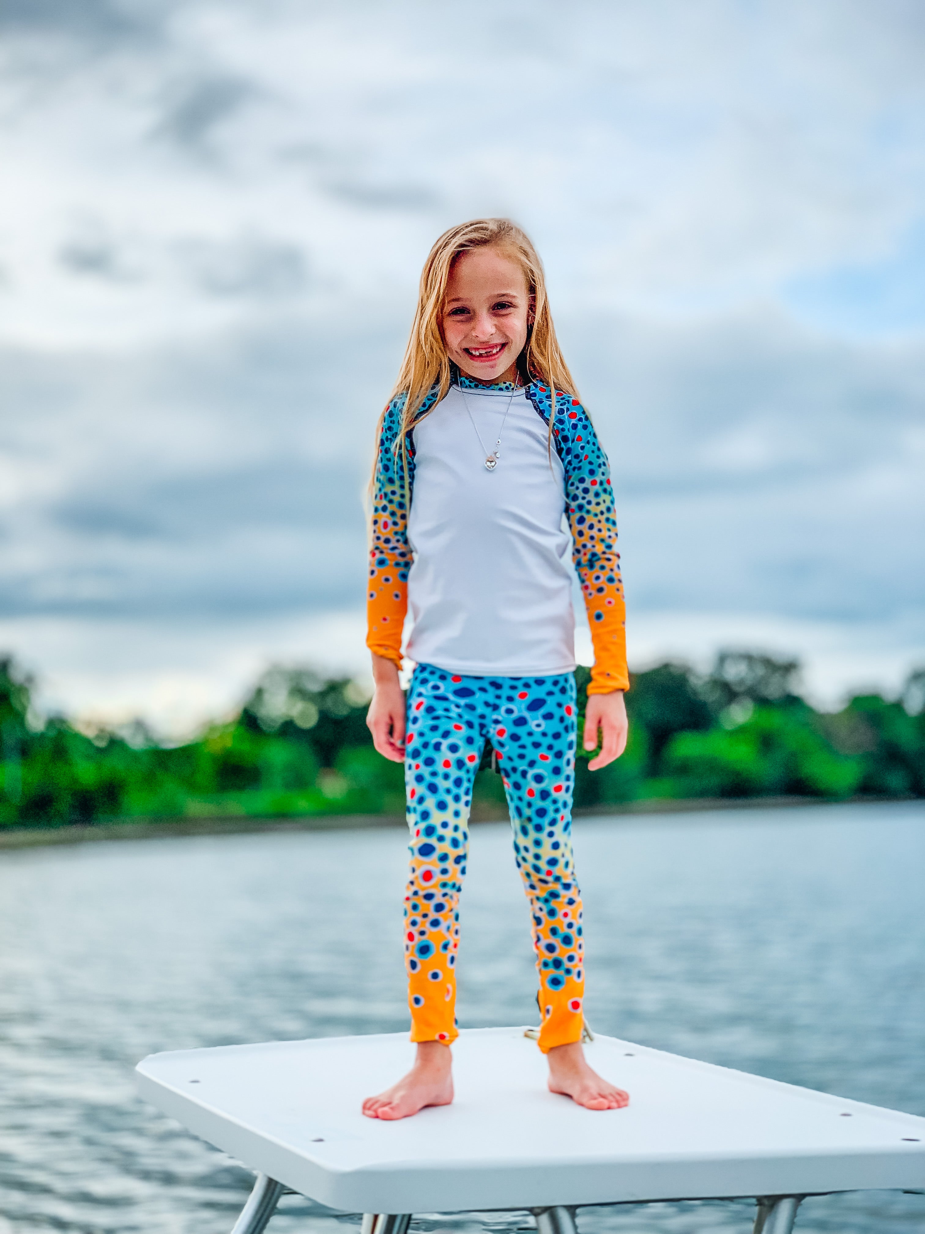 Kid Brown Trout Fishing Shirt (Sizes 2T-7)
