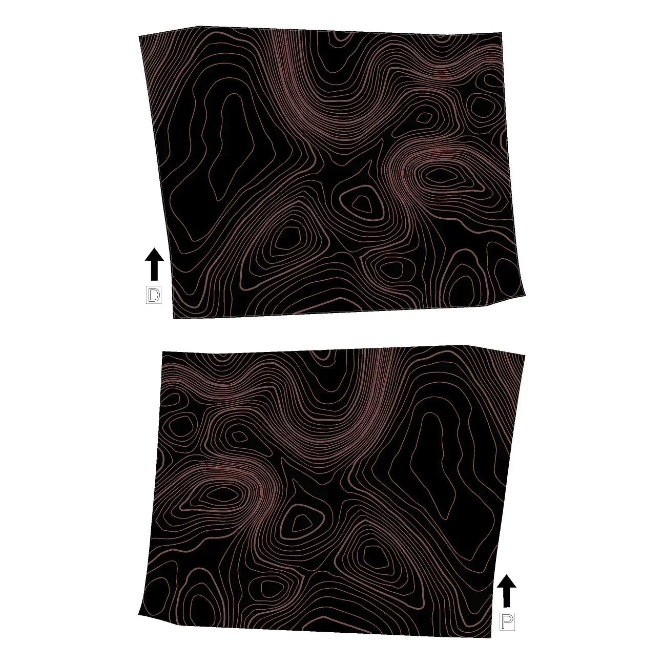 Topographic FRONT Door Armrest Panel Protection - 2024+ Tacoma / 2025+ 4Runner
