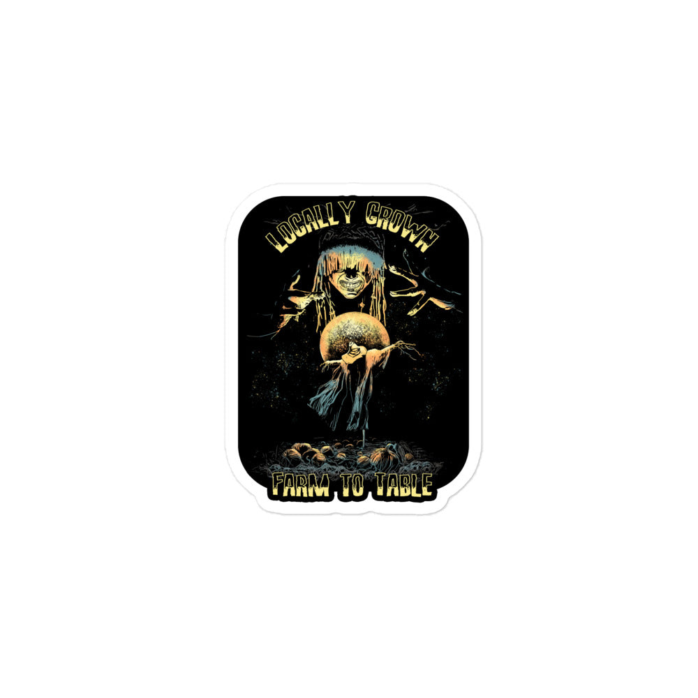 Locally Grown Farm to Table - Evil Druid Sticker