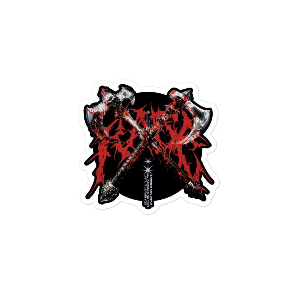 Rage Axes - Barbarian Sticker