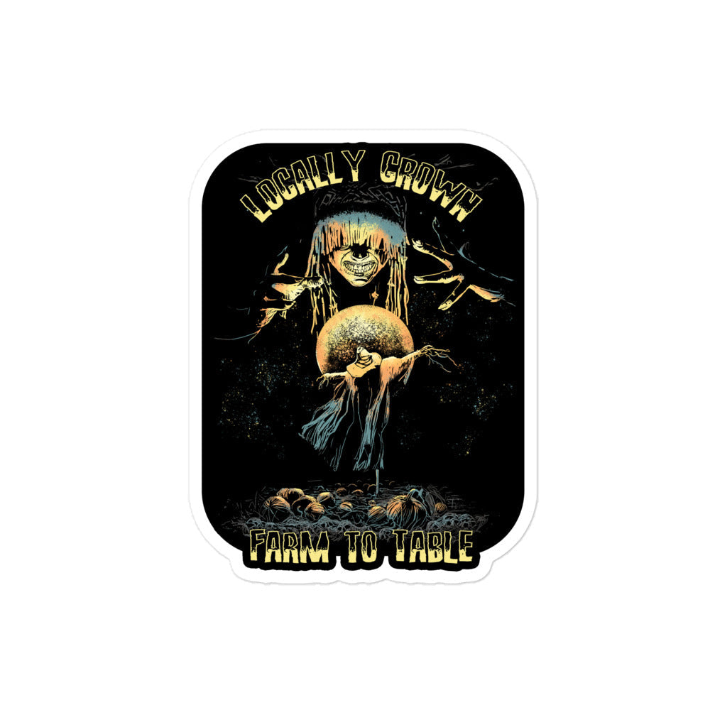 Locally Grown Farm to Table - Evil Druid Sticker