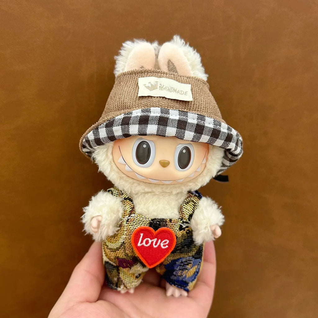 Labubu 17cm Cute Clothing Set, Unique Style Dress-Up Accessories for Labubu Dolls【Apparel Only】