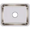 Elkay Lustertone 20-1/2" Undermount Single Basin Stainless Steel Kitchen Sink with Basket Strainer Model:ELUH1814PD