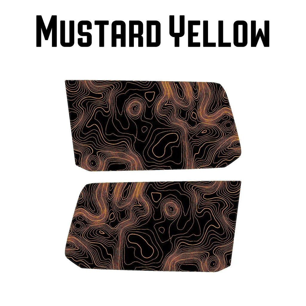 Topographic Rear Window Map Overlays V3 (Perforated) - 2024+ Land Cruiser