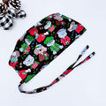 Funny Christmas Skull tie-back style surgical scrub cap for men by Paradise Caps.