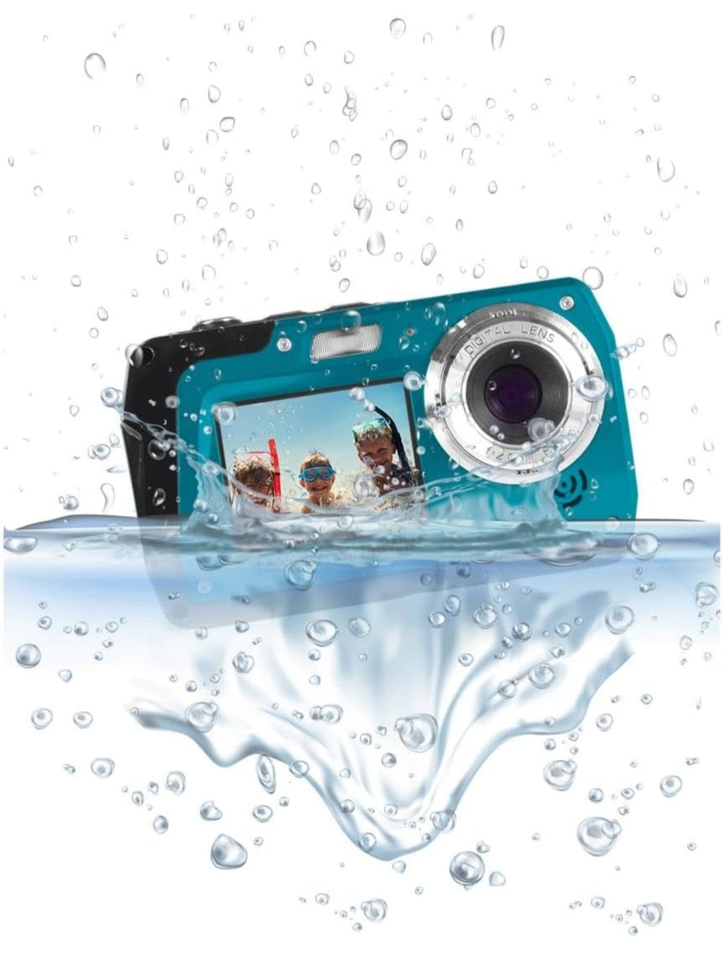Open Box Minolta 48 MP Dual Screen Waterproof Digital Camera MN40WP
MISSING CARRYING POUCH 
WRIST STRAP AND INSTRUCTION MANUAL