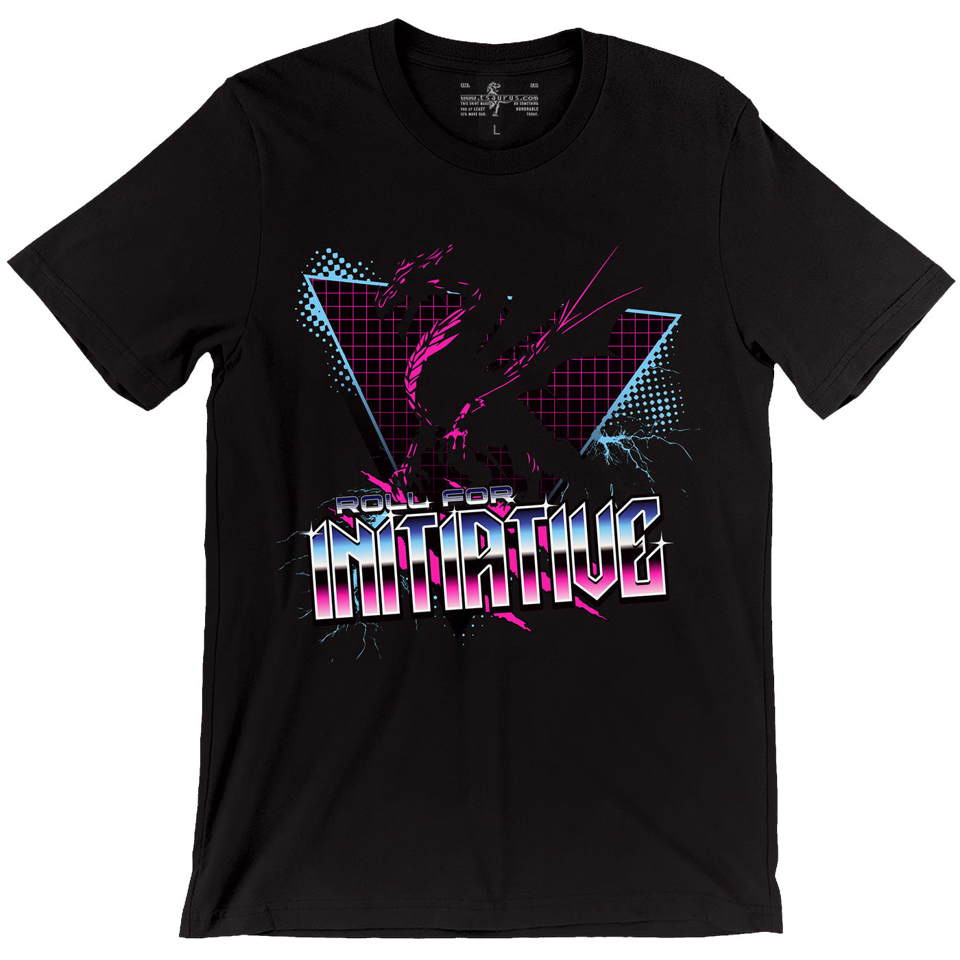 Roll for Initiative - Neon Dragon Tee