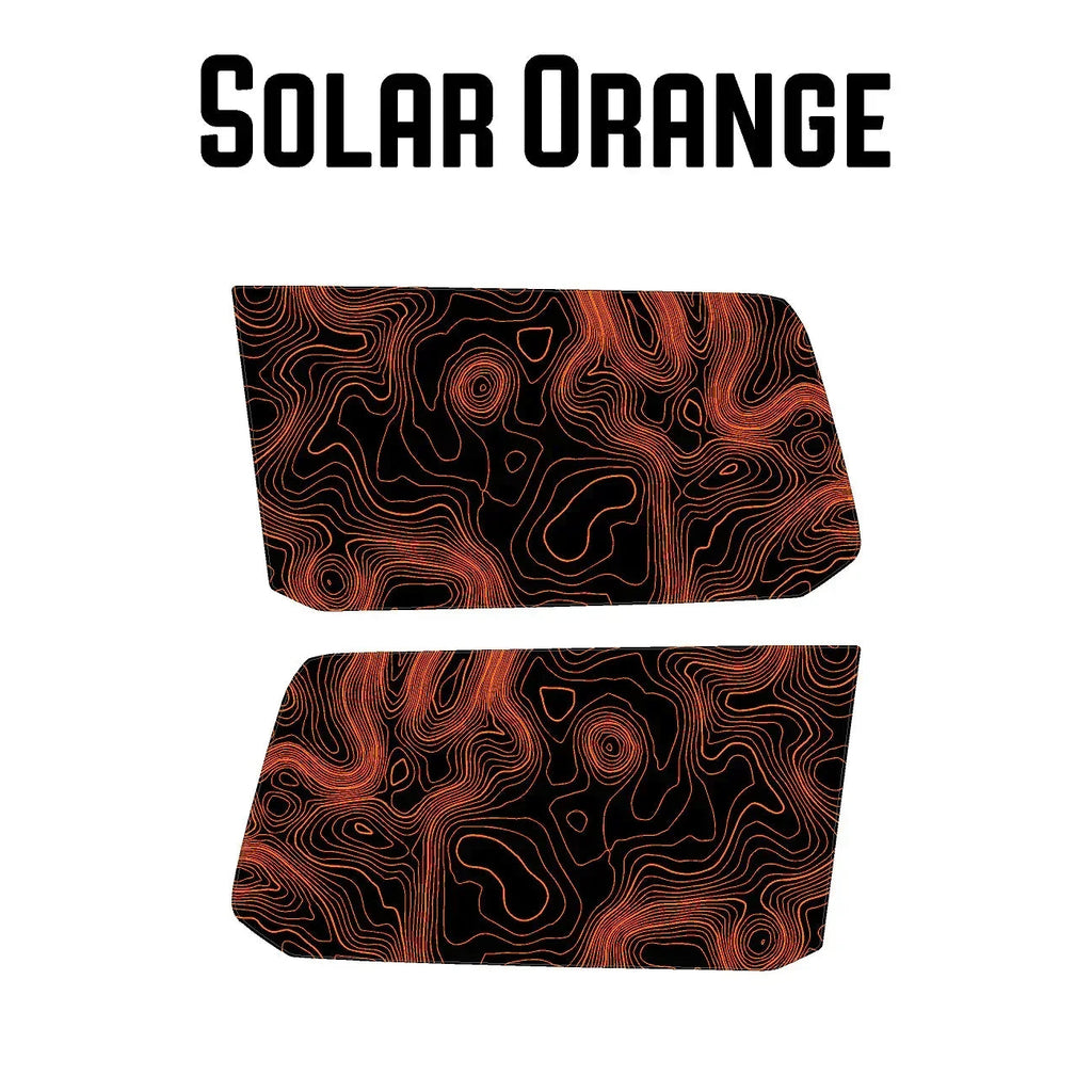 Topographic Rear Window Map Overlays - 2024+ Land Cruiser