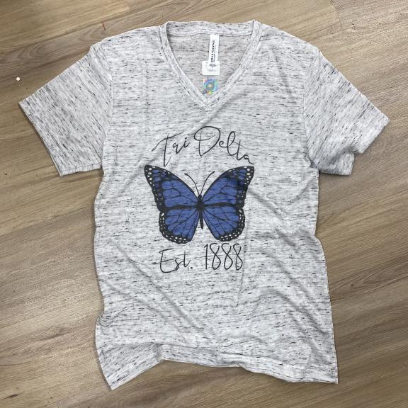 Tri Delta Butterfly Tee