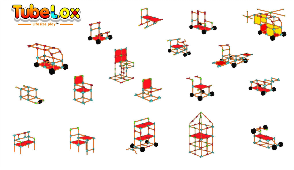3 x TubeLox Deluxe Set + 3 Storage Bags
