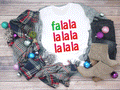 Falalala Watercolor Tee